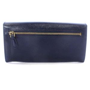 PRADA サフィアーノ ヴェルニ SAFFIANO VERNIC 長財布 二つ折り リボンモチーフ エナメル ROYAL 1M1132