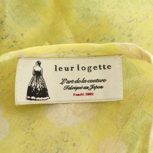 leur logette ブラウス ノースリーブ フリル プルオーバー キャミソール付き 1 黄 イエロー