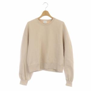 コンパクトソデボリュームスウェット トレーナー 長袖 F ピンクベージュ