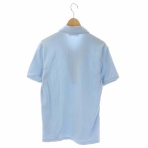 PRADA SPORT ハーフジップ ポロシャツ 半袖 カットソー プルオーバー M ライトブルー