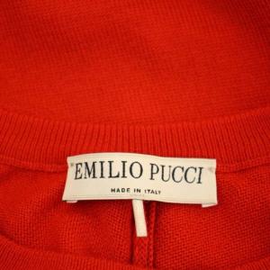 Emilio Pucci ウール 長袖 ニット セーター 長袖 プルオーバー S 赤 レッド