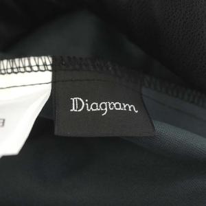 Diagram GRACE CONTINENTAL ダイアグラムグレースコンチネンタル 22AW タックレギンスパンツ イージー テーパード ジップフライ 36 黒 ブラック