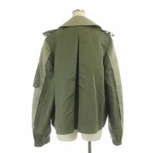 sacai 22AW Cotton Gabardine Mix Jacket 2 カーキ
