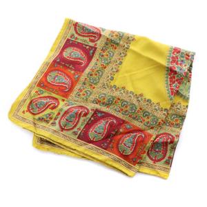 ETRO スカーフ ペイズリー柄 シルク ベージュ