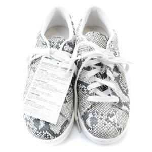 adidas  By HYKE HAILLET PYTHON スニーカー レザー 23cm グレー 白 ホワイト B26098