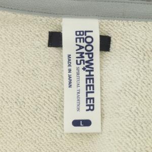 LOOPWHEELER BEAMS PLUS 別注 slim fit 吊り裏毛 ジップアップ パーカー スウェット 長袖  L グレー