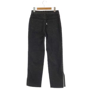 Grace Class 22AW サイドスリットデニムパンツ ジーンズ ストレート カットオフ 36 黒 ブラック