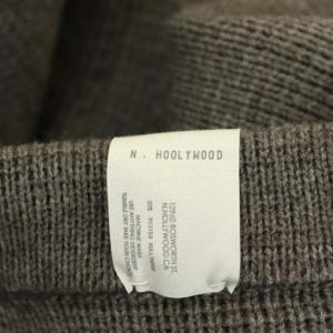 N.HOOLYWOOD ×EDIFICE カーディガン ロゴワッペン 38 モカ