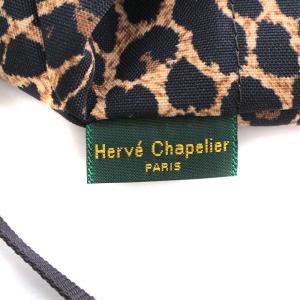 Hervé Chapelier ショルダーバッグ ワンショルダー 舟型 レオパード ナイロン ヒョウ柄 カモフラージュ柄 XS パンサー 1927F
