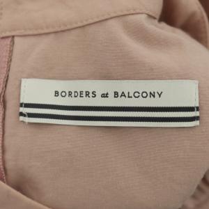 BORDERS at BALCONY バックセパレートワンピース ひざ丈 七分袖 36 ピンク