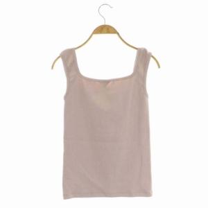 Ron Herman Bare Rib Tank タンクトップ カットソー ノースリーブ リブ S ピンク