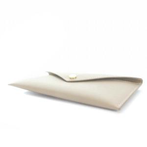 Max Mara レター型ウォレットポーチ 財布 二つ折り グレージュ
