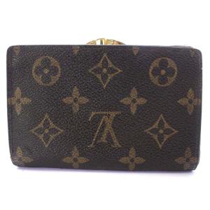 LOUIS VUITTON モノグラム ポルトフォイユ ヴィエノワ 財布 二つ折り がま口 茶色 ブラウン M61674