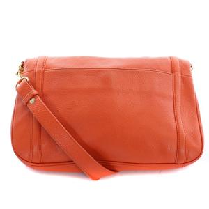 TORY BURCH ショルダーバッグ レザー ロゴ 朱色 レッド
