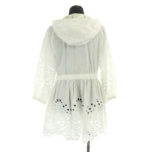 Grace Class 21SS カットワークフードブルゾン パーカージャケット ジップアップ 七分袖 36 白 ホワイト