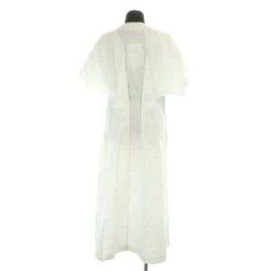 AKIRANAKA Sam twist dress WH ワンピース ロング 半袖 タックデザイン 2 白 ホワイト