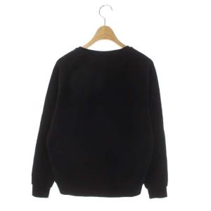 Maison Kitsuné パリジャン スウェット トレーナー 長袖 プルオーバー S 黒 ブラック