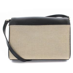 kate spade new york ショルダーバッグ ロゴ リボン レザー 黒 ブラック べージュ
