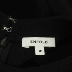 ENFOLD 23SS CURVE-DRAPE PULLOVER ドレープ 38 ブラック