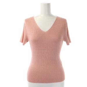 ANAYI 20SS アンサンブル ニット カーディガン 長袖 カットソー 半袖 38 ピンク