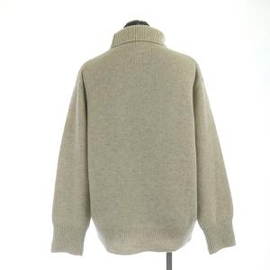 MARGARET HOWELL WOOL CASHMERE JUMPER ニット セーター 長袖 タートルネック 2 ベージュ