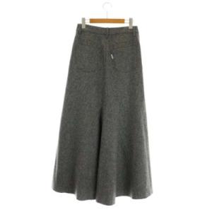 MADISONBLUE 22AW 5ポケットリメイクロングスカート フレア フィッシュテール 01 グレー