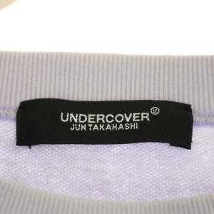 UNDERCOVER 21SS 後C/Siローン切替結びワイドショートスウェット トレーナー 長袖 プルオーバー 1 ラベンダー 白 ホワイト