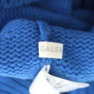 GALERIE VIE ファインウール タートルネックプルオーバー ニット セーター 長袖 S ライトブルー