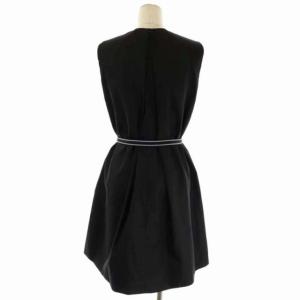 PRADA 23Y615 ノースリーブワンピース 三角タグ 36 黒