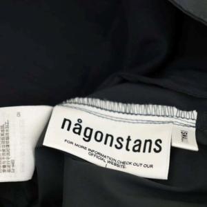 nagonstans 22AW スパンライクタイプライター ベルトルーズ ワイドパンツ タック S ダークグリーン