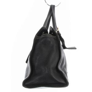 PRADA トートバッグ ハンド レザー ロゴ ブラック