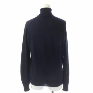 Drawer カシミヤシルクタートルネックニット セーター 長袖 2 紺 ネイビー