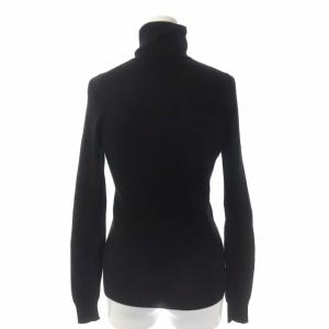 Drawer 18G カシミヤシルクリブタートルニット セーター 長袖 2 黒 ブラック