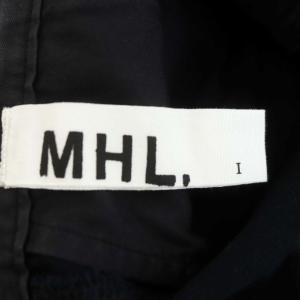MHL. コットン テーパードパンツ 1 黒 ブラック