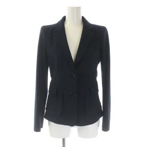 EMPORIO ARMANI ジーンズ JEANS スーツ セットアップ 上下 テーラードジャケット ストライプ 2B ワイドストレートパンツ タック I36