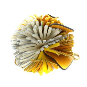 ANYA HINDMARCH チャーム フィッシュ 魚 レザー 黄 イエロー 白 ホワイト