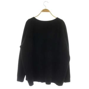 Deuxieme Classe ミドルゲージボリュームニット セーター Vネック 長袖 プルオーバー 黒 ブラック