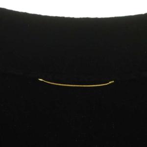 Deuxieme Classe ミドルゲージボリュームニット セーター Vネック 長袖 プルオーバー 黒 ブラック