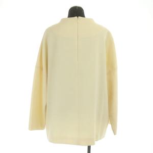 ENFOLD ウールブラウス 長袖 プルオーバー オーバーサイズ 38 アイボリー