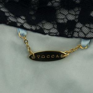 TOCCA ゴールドレーベル FLOWER POWERドレス ワンピース フレア ロング ノースリーブ ボートネック 花刺繍 総柄 4