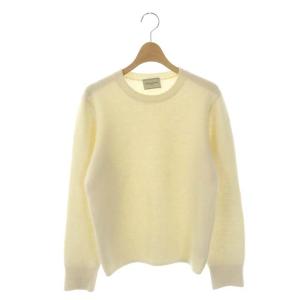 RCN/CA クルーネックニット セーター 長袖 プルオーバー ウール カシミヤ混 アイボリー