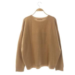 Max Mara ロゴクルーネックニット キャメル