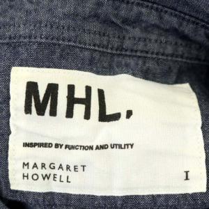 MHL. 七分袖 シャツ プルオーバー 1 紺 ネイビー