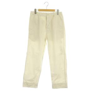 22SS SUPERFINE COTTON TWILL PANTS パンツ テーパード イージー ボタンフライ 1 アイボリー