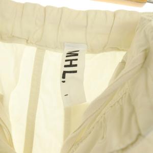 MHL. 22SS SUPERFINE COTTON TWILL PANTS パンツ テーパード イージー ボタンフライ 1 アイボリー