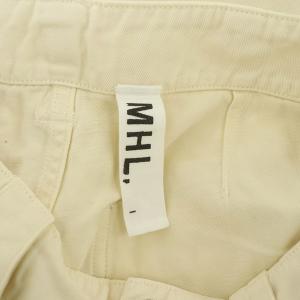 MHL. コットンリネン ファティーグパンツ ワイド 1 アイボリー