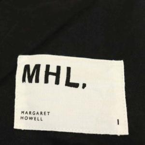 MHL. 20SS WASHED COTTON LINEN 台形スカート タック ロング リネン混 1 カーキ