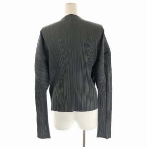 PLEATS PLEASE ISSEY MIYAKE イッセイミヤケ セットアップ プリーツカーディガン プリーツパンツ 4 3 グレー