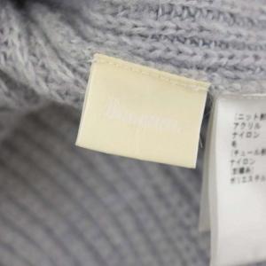 Diagram GRACE CONTINENTAL 22AW スターチュールニットトップ セーター 切替 チュール 長袖 36 グレー