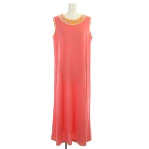 ワンピース カンカン素材 40 ピンク